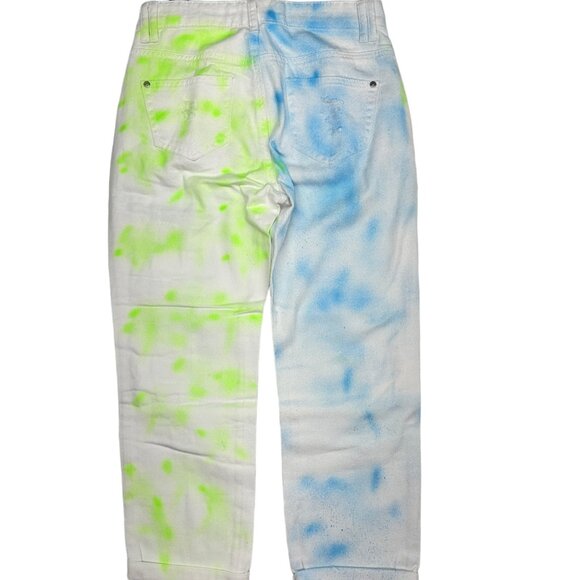 Reworked Sparkle Denim Pearls & Gems Boyfriend Jeans (3) - Picture 2 of 13